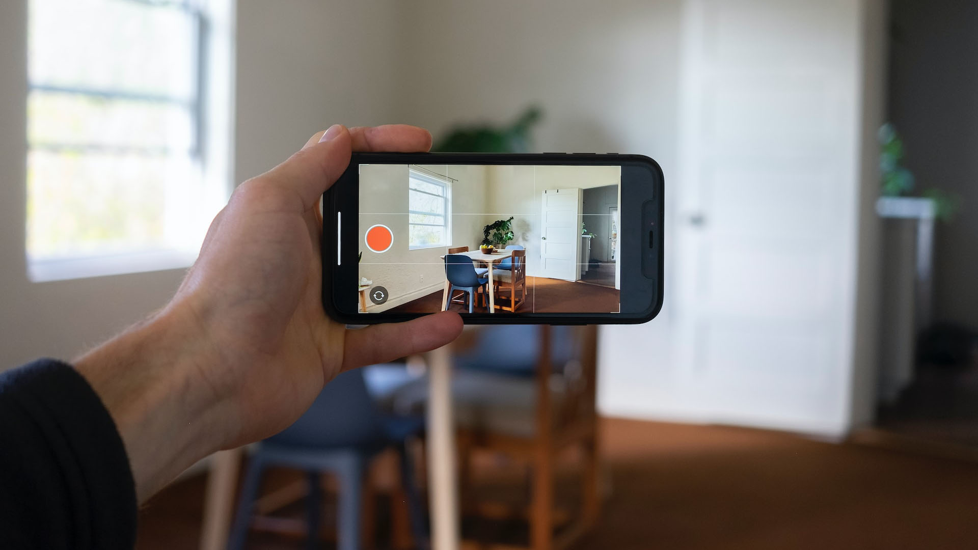 Capturing photos of a property inspection