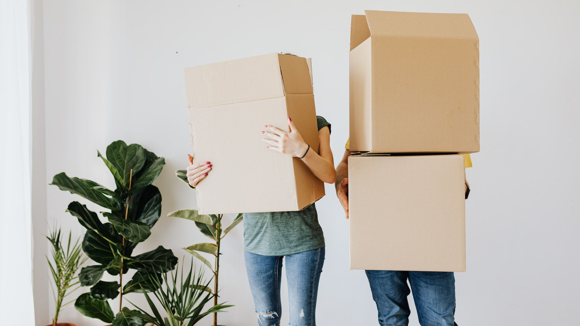 People carrying boxes
